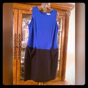 Ladies Calvin Klein 14W Blue Dress